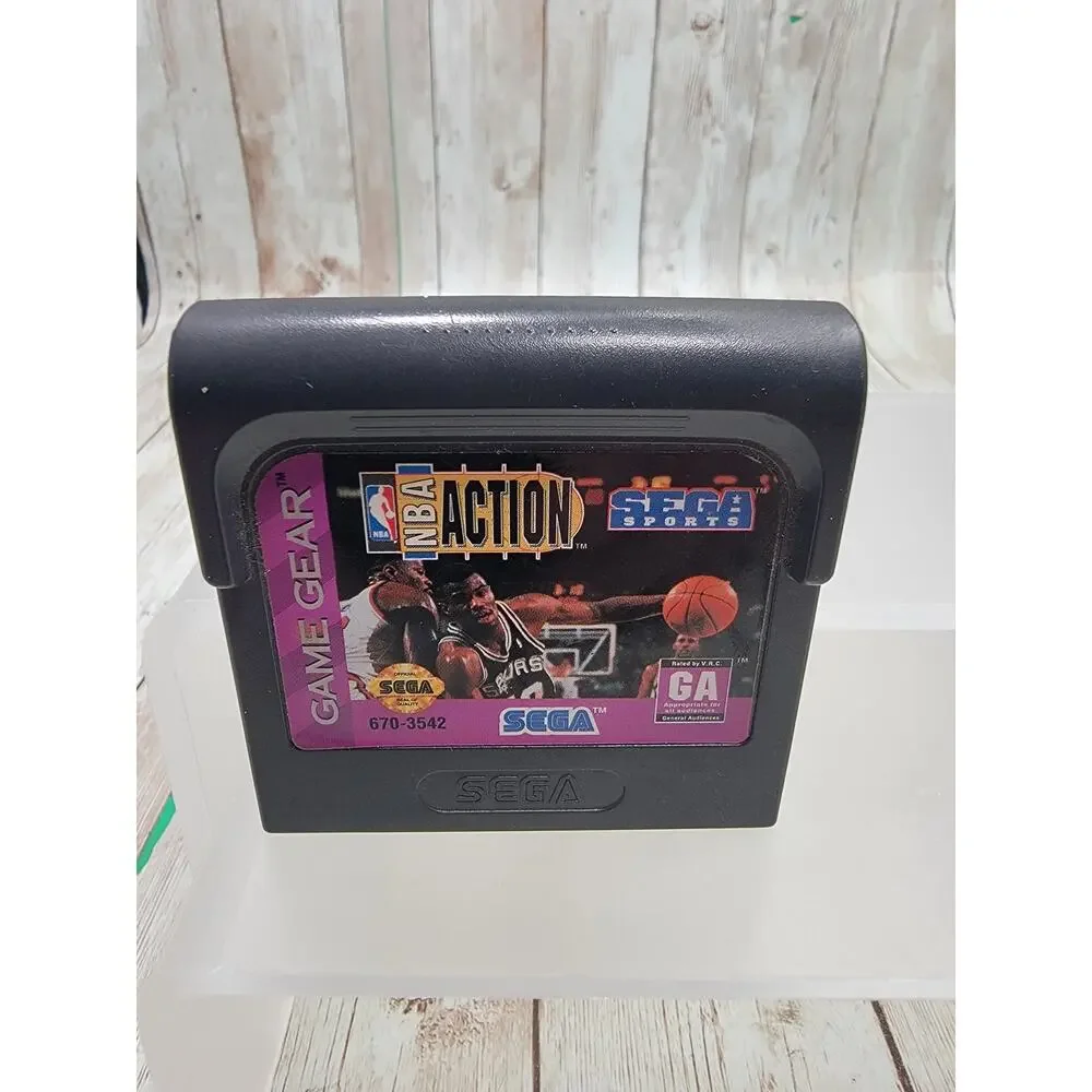 Sega Game Gear Console Power Plug & 2 Games - (For Parts or Repair)